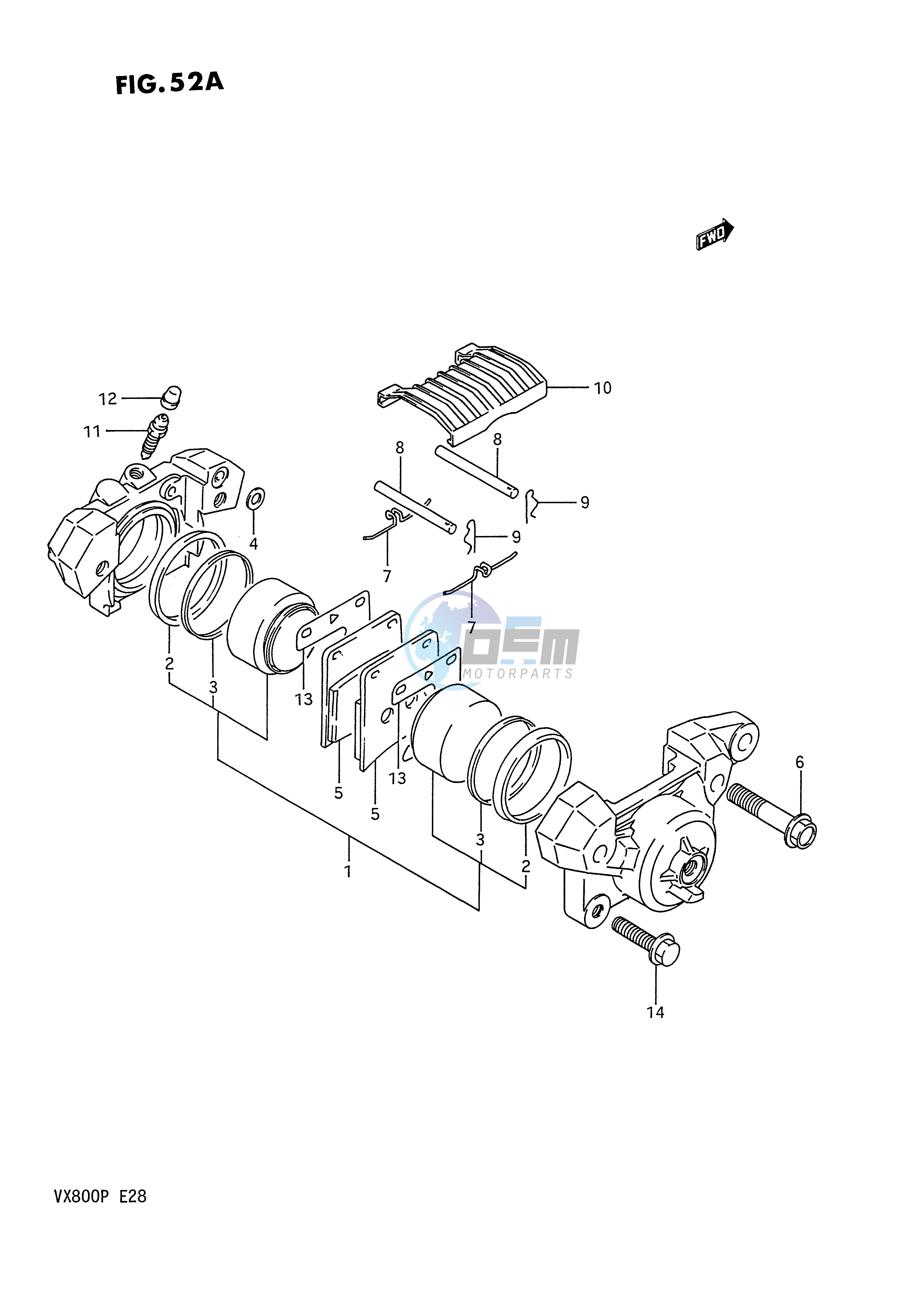 REAR CALIPER (MODEL P)