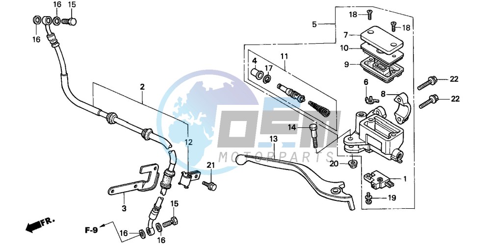 FR. BRAKE MASTER CYLINDER