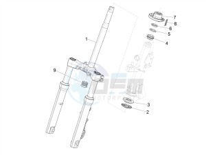 MEDLEY 125 4T IE ABS E4 2020 (EMEA) drawing Fork/steering tube - Steering bearing unit