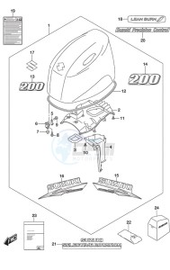 DF 200AP drawing Engine Cover (White)