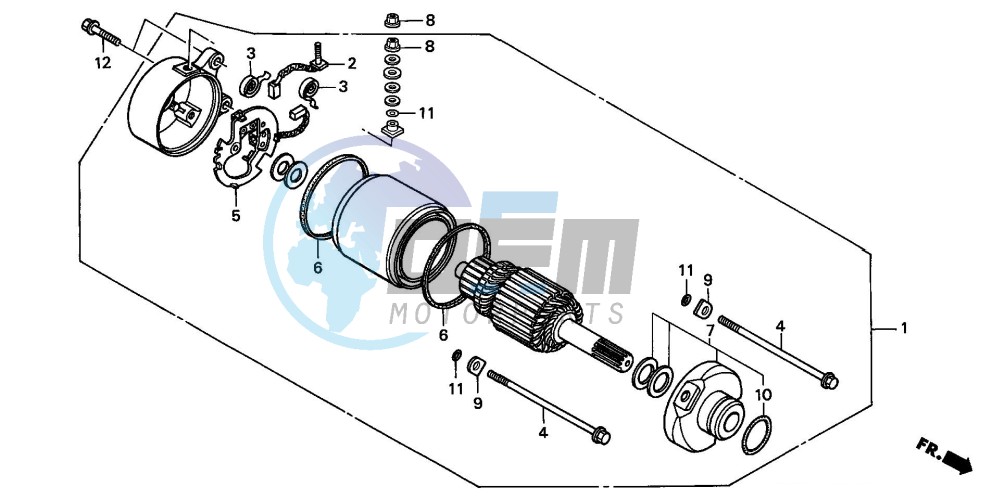 STARTING MOTOR (TRX250TM6/7,TRX250TE6/7)