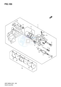 GSF-1250S ABS BANDIT EU drawing REAR CALIPER