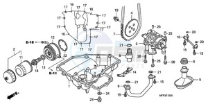 CB1300A9 France - (F / ABS CMF MME TWO) drawing OIL PAN/OIL PUMP