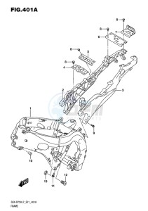 GSX-R750 EU drawing FRAME