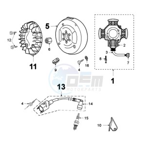 FOX N A2 BE drawing IGNITION PART WITHOUT PICKUP