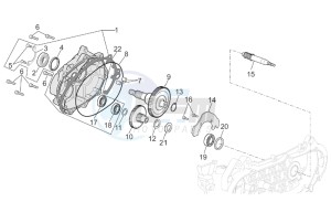 Scarabeo 50 Di-Tech drawing Transmission