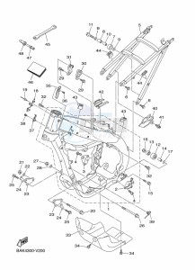 WR250F (BAKJ) drawing FRAME