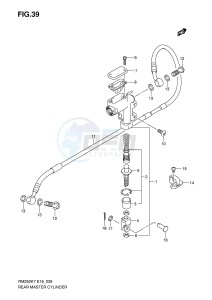 RM250 (E19) drawing REAR MASTER CYLINDER