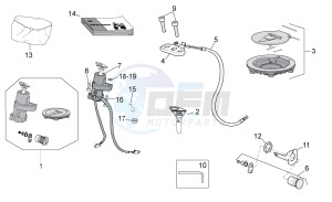 TUONO 1100 V4 RR E4 ABS (APAC) drawing Lock hardware kit