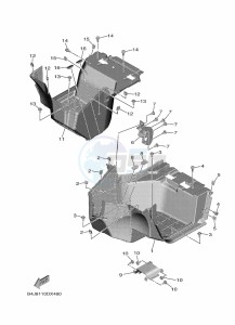 YXF850ES YX85FPSN (BARH) drawing STAND & FOOTREST