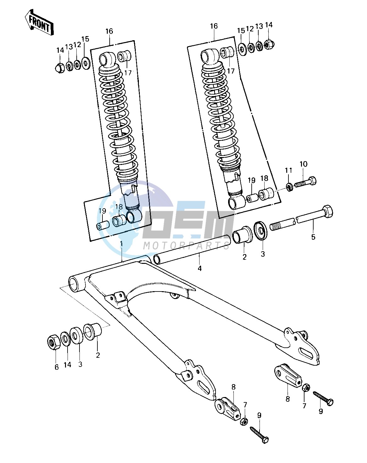 SWING ARM_SHOCK ABSORBERS -- 80 D1- -