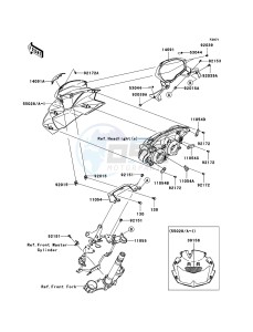 Z750_ABS ZR750M8F GB XX (EU ME A(FRICA) drawing Cowling