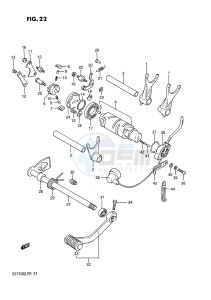 VS750GL (E1) INTRUDER drawing GEAR SHIFTING