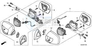 GL1800F GoldWing - GL1800-F 2ED - (2ED) drawing WINKER/ MIRROR