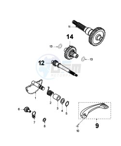 FIGHT 3 N drawing DRIVE SHAFTS / KICKSTARTER