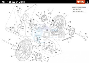 MRT-125-AC-E4-BLACK drawing WHEELS - BRAKES