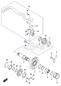 RM-Z450 drawing KICK STARTER