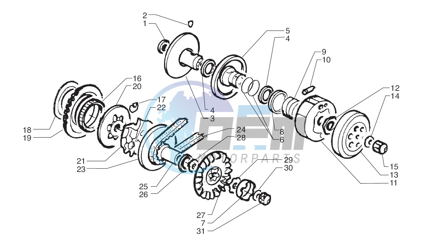 Driving pulley - Driven Pulley