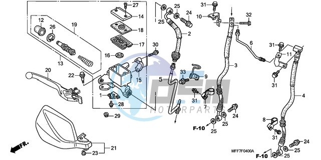 FR. BRAKE MASTER CYLINDER