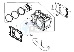 JOYRIDE - 150 cc drawing CYLINDER