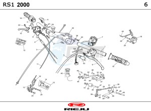 RS1-50-YELLOW-GREY drawing HANDLEBAR - CONTROLS