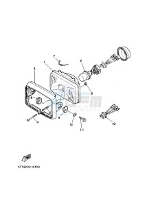 DT125 (3TTN) drawing HEADLIGHT