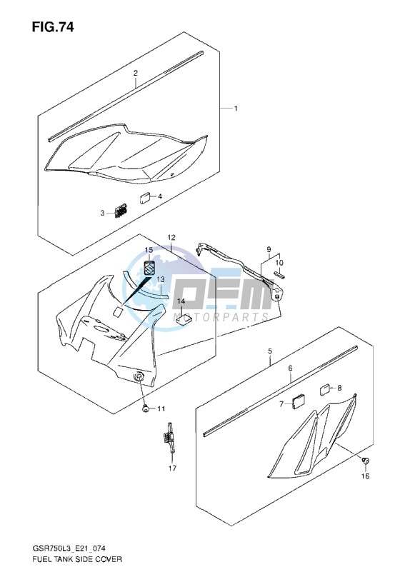 FUEL TANK SIDE COVER L3