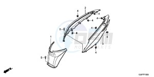 NSC50E Vision 50 - NSC50E UK - (E) drawing BODY COVER (NSC50/MPD/WH)