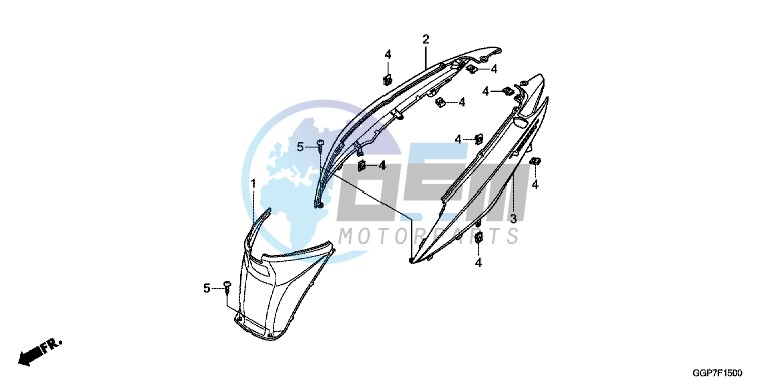 BODY COVER (NSC50/MPD/WH)