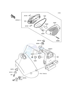 W800 EJ800AGF GB XX (EU ME A(FRICA) drawing Taillight(s)