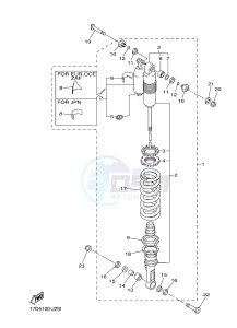 YZ250F (17D9 17DA 17DB 17DC) drawing REAR SUSPENSION