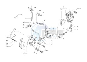 X8 200 drawing Brake system