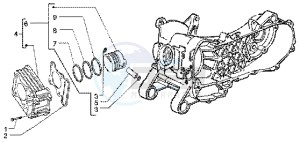 Liberty 50 4t drawing Cylinder-piston-wrist pin assy