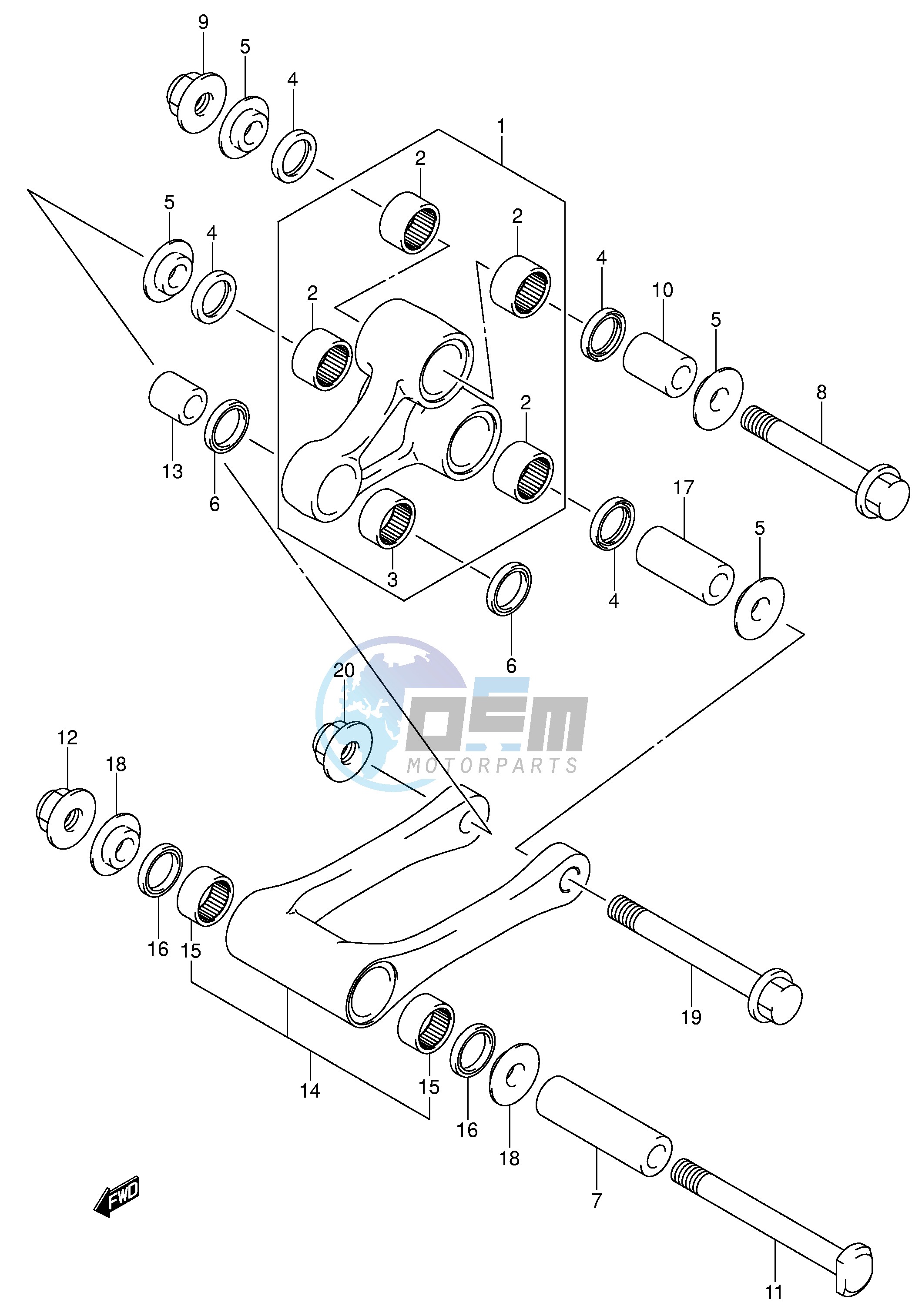 REAR CUSHION LEVER (MODEL K4 K5 K6)