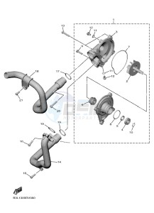 YZF1000 YZF-R1 (B3LS) drawing WATER PUMP