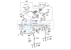 ZZR 600 (EU) drawing FRONT MASTER CYLINDER