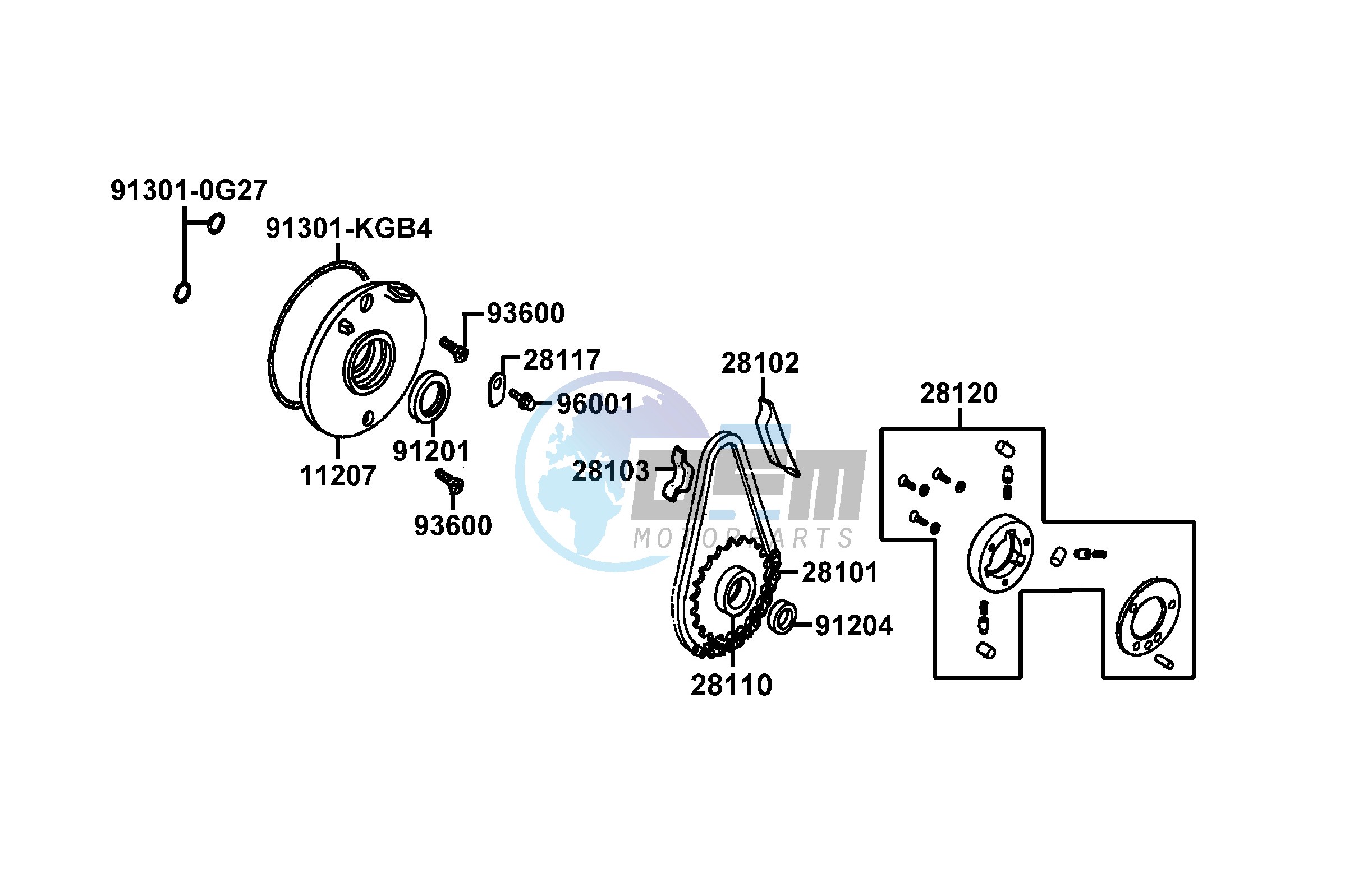 Plate Crank Case L