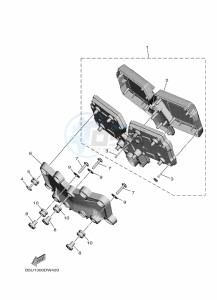 TRACER 9 MTT890 (B5UE) drawing METER