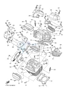 XVS950CU XV950R XV950 R-SPEC (2DE1) drawing CYLINDER HEAD