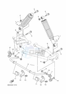 YFM450FWB KODIAK 450 (BJ5X) drawing REAR SUSPENSION