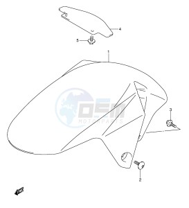 SV650S (E2) drawing FRONT FENDER (MODEL K3 K4 K5 K6)