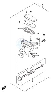 GSX-S1000 A drawing FRONT MASTER CYLINDER