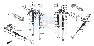 NT650V drawing CAMSHAFT/VALVE