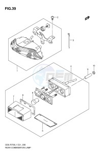 GSX-R750 (E21) drawing REAR COMBINATION LAMP