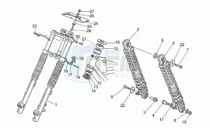 750 X Polizia - PA 2A Serie Polizia/PA 2A Serie drawing Front/rear shock absorber