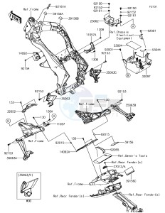 Z1000 ZR1000HHF XX (EU ME A(FRICA) drawing Frame Fittings