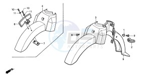 PK50SM drawing FRONT FENDER