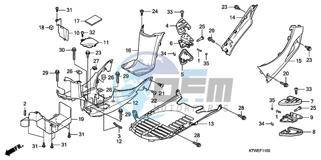 FLOOR PANEL/PILLION STEP