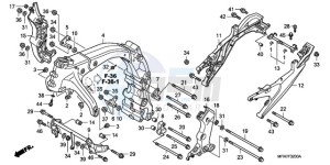 CB1000RA9 Australia - (U / ABS) drawing FRAME BODY