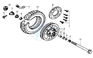 JOYRIDE 125 drawing FRONT WHEEL